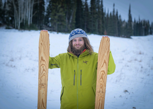 Caleb Figgins on his Ogden-built, eco-friendly Happy Hippy Skis